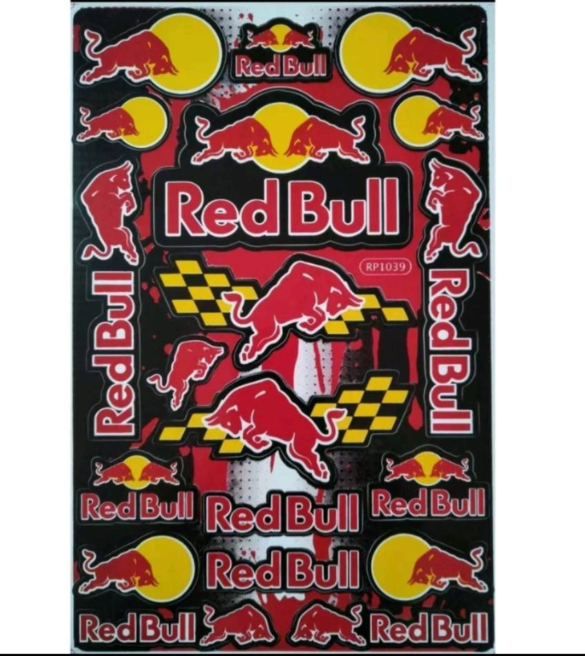 【未使用】MotoGP 放水ステッカー レッドブル バイクステッカー 車ステッカー BMXステッカー サイズ 17.5x26.5 cm.。の