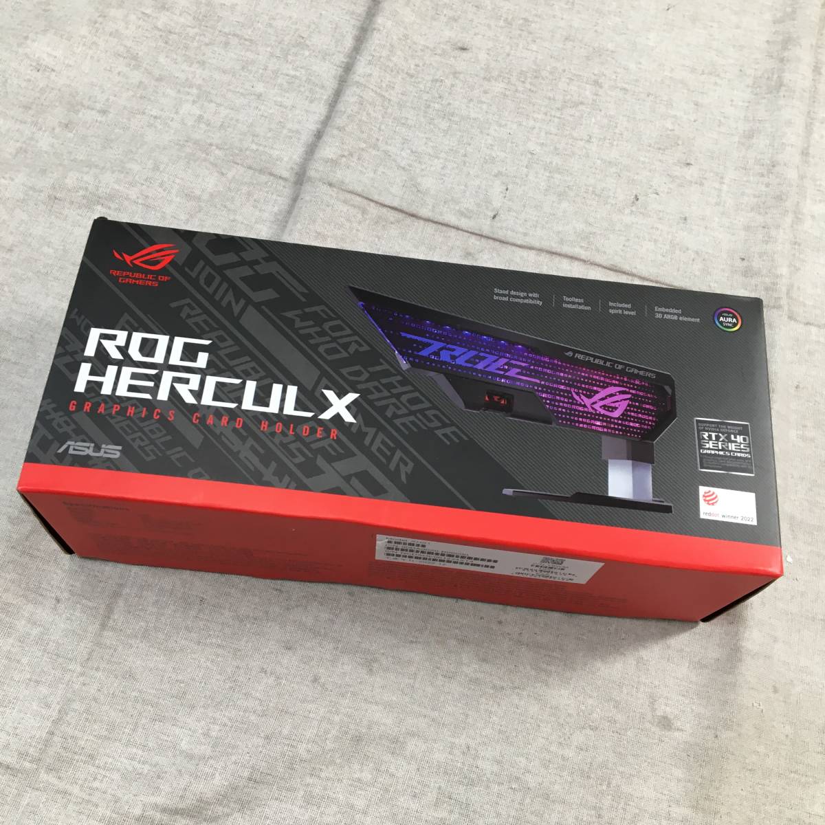 【目立った傷や汚れなし】訳あり ASUS グラフィックス カード フォルダー デスクトップパソコン対応 ケース XH01 ROG