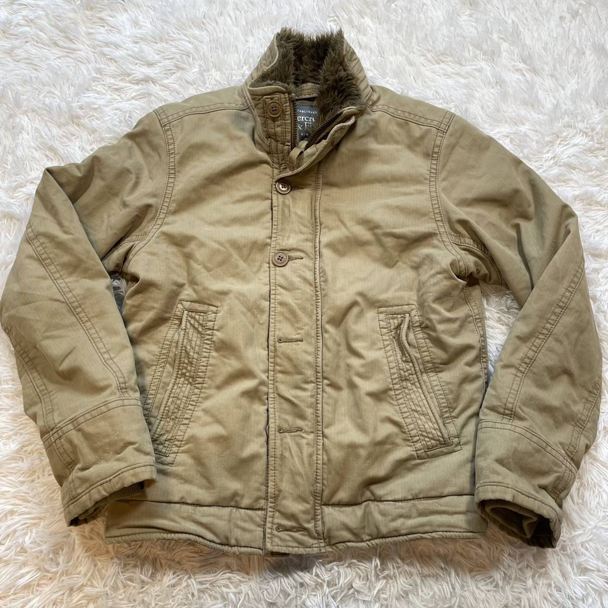 【やや傷や汚れあり】Abercrombie&Fitch アバクロンビー&フィッチ アバクロ ボア メンズ アバクロメンズ ジャケット