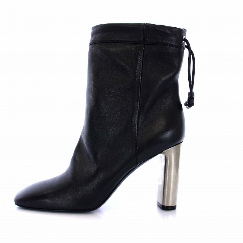 CELINE セリーヌ ショートブーツ 36.5 黒 フィービー ショップ 楽天