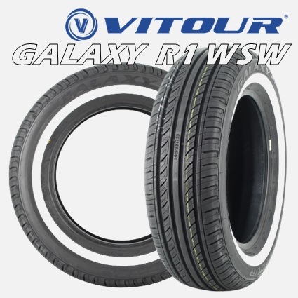【未使用】15インチ 225/70R15 100H 1本 サマータイヤ ホワイトリボン ヴィツァー ギャラクシィ ギャラクシー VITOUR ...