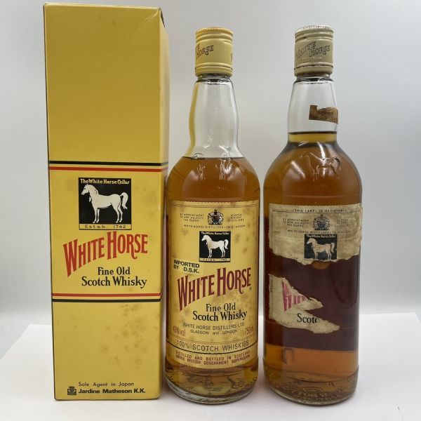 【傷や汚れあり】ALC775 まとめ WHITE HORSE ホワイトホース Scotch Whisky スコッチ ウイスキー 2本まとめ