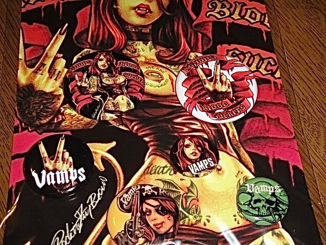 未使用】VAMPS/バッヂ セット/ロッキンジェリービーン