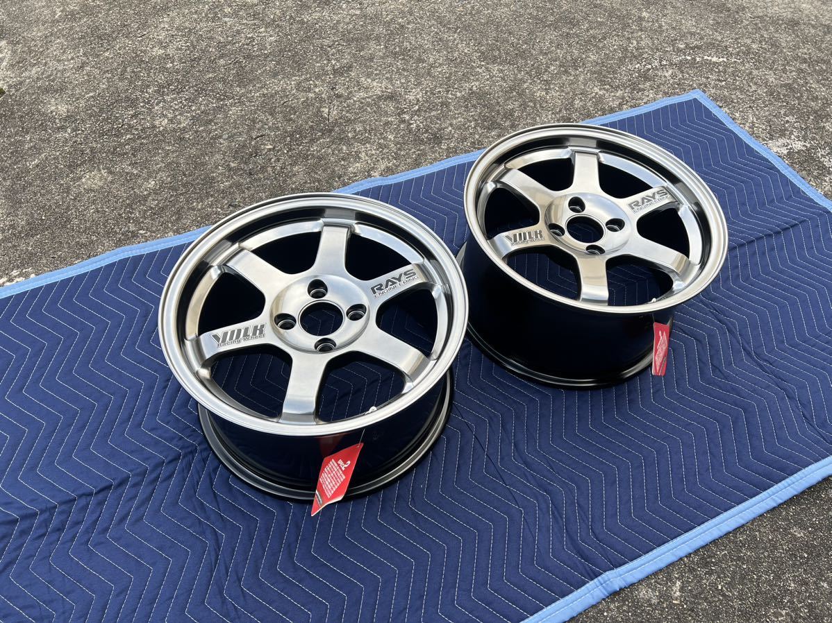 【新品】AE86【4本価格】RAYS VOLKRACING TE37 14×7J (7.0J) +0 ±0 4H-114.3 ハイパーレッド ...
