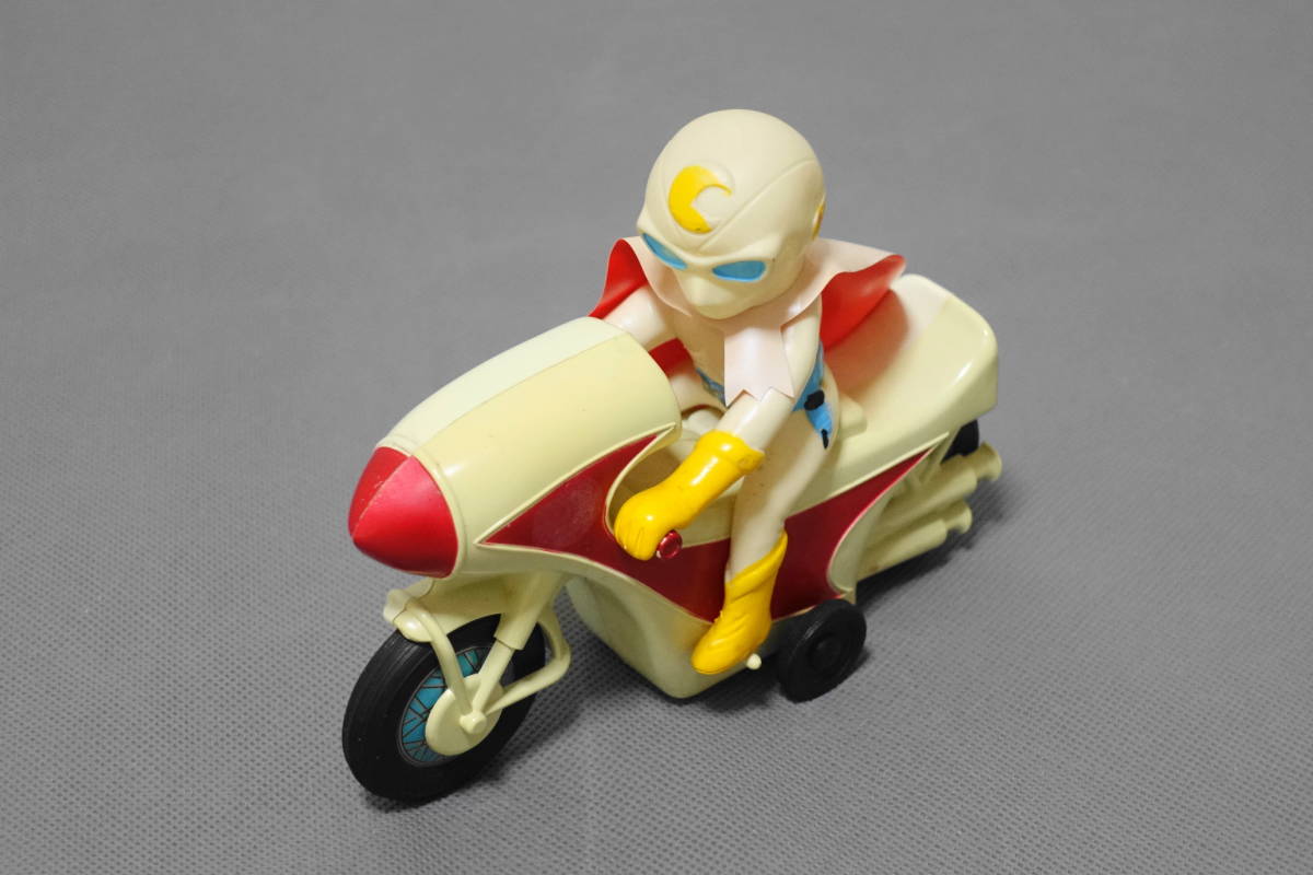 昭和レトロ 当時物 月光仮面 ソフビ ムーンライト号フリクション月光号オートバイ 昭和レトロ 当時物 月光仮面 ソフビ ムーンライト号フリクション月光号
