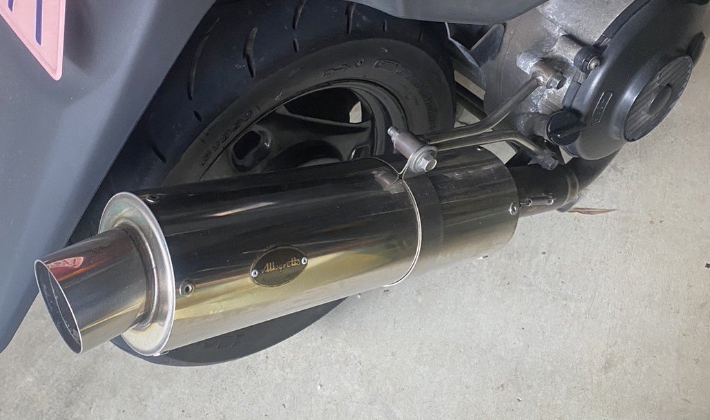 アドレスv125.v125g アレグレットマフラー 廃盤 希少 アドレスv125