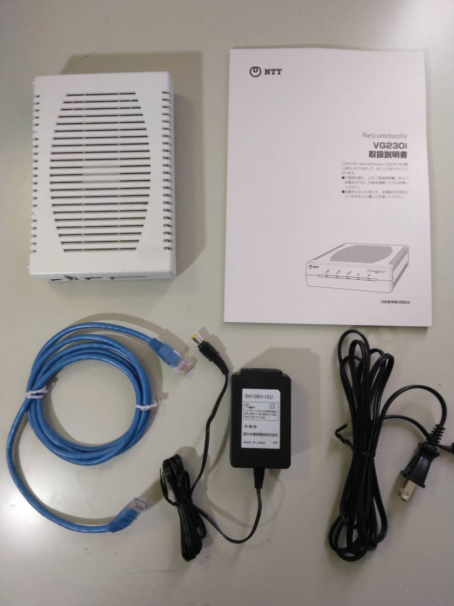 NTT Netcommunity VG230i (1) ISDN ひかり 接続アダプター NTT 3個