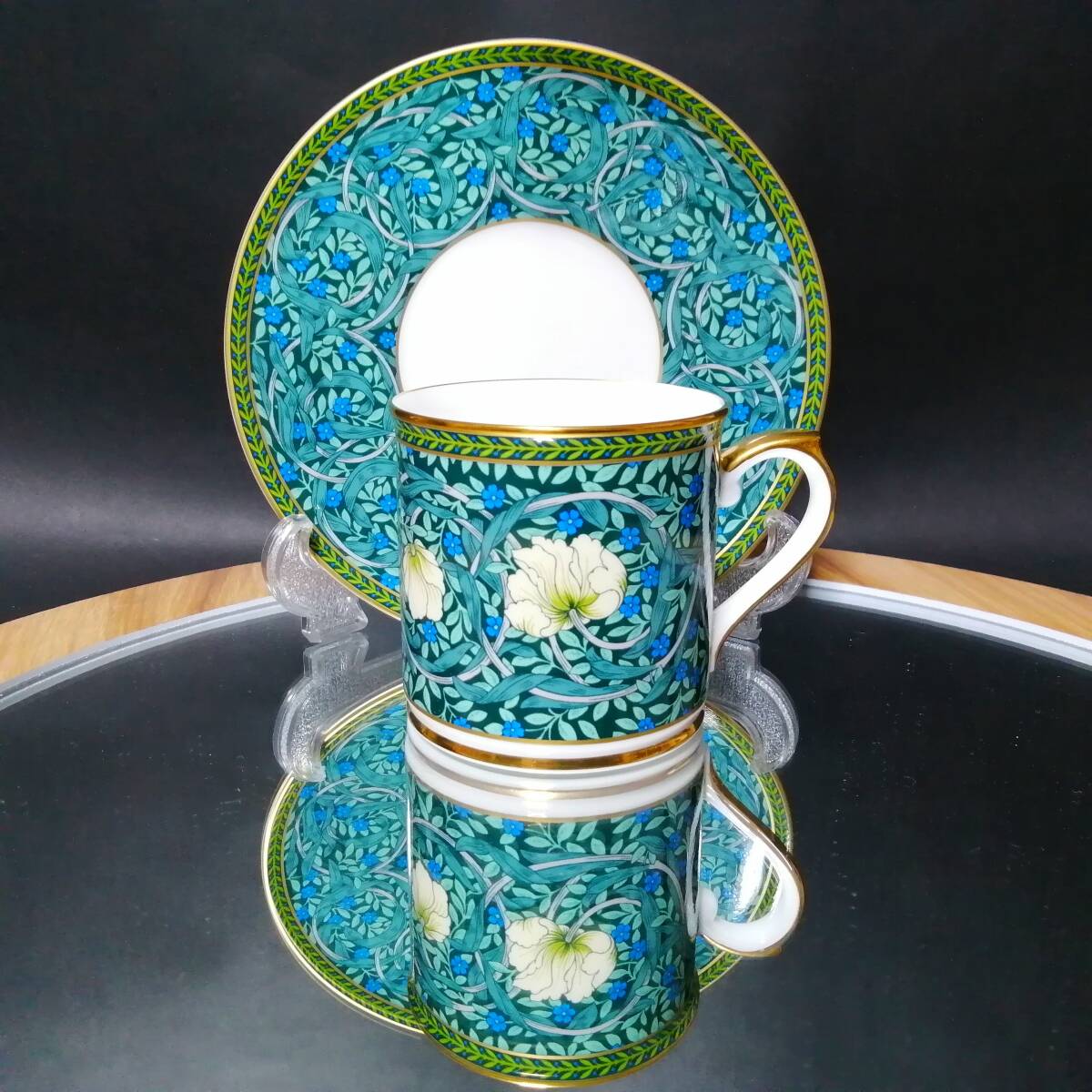 ニッコー/NIKKO ウィリアム モリス PIMPERNEL C & S 2客 美品！ ニッコー ウィリアムモリス ピンパーネル ティーカップ\u0026ソーサー 2客