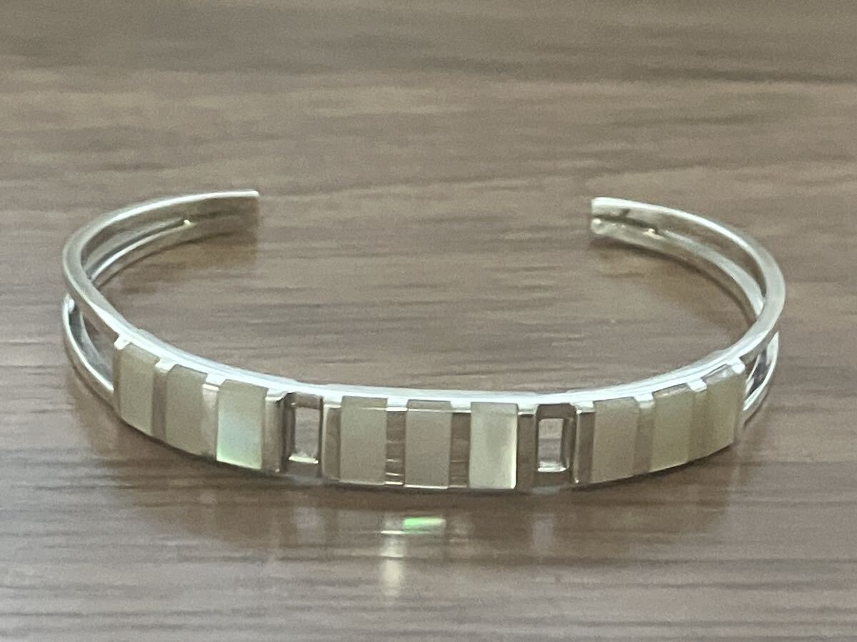 未使用 ブレスレット ズニ インディアンジュエリー インレイ シルバー  