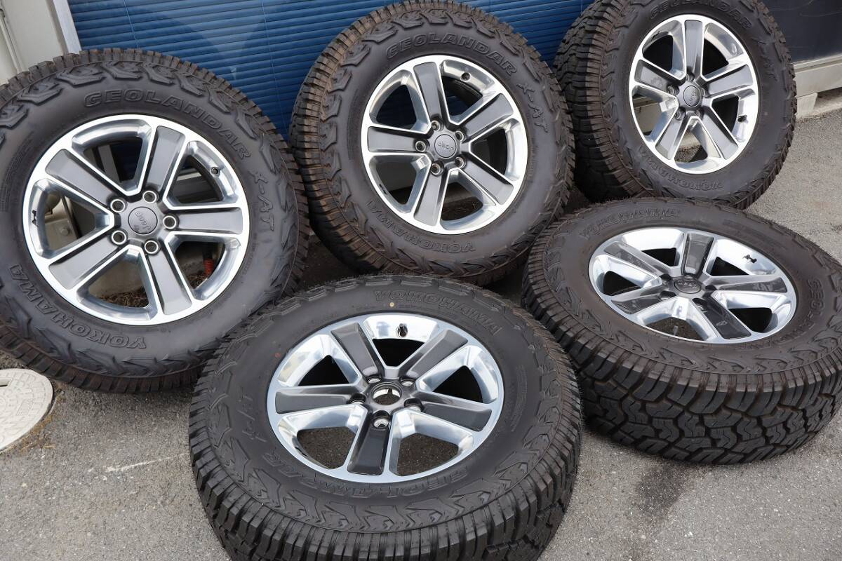 ジープ ラングラーアンリミテッド ルビコン 純正 タイヤホイール5本セット JEEP ラングラー ルビコン 純正ホイール5本セット ラングラー純正