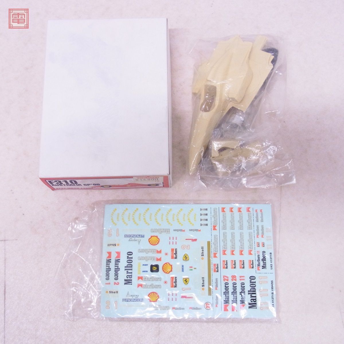 【傷や汚れあり】未組立 スタジオ27 1/24 フェラーリ F310 オーストラリアGP ’96 レジンキット STUDIO FERRARI