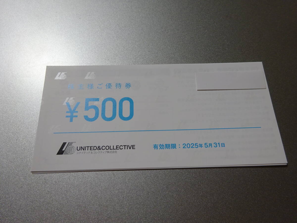 株主優待1.5万円分ユナイテッド&コレクティブ2024年11月30日まで