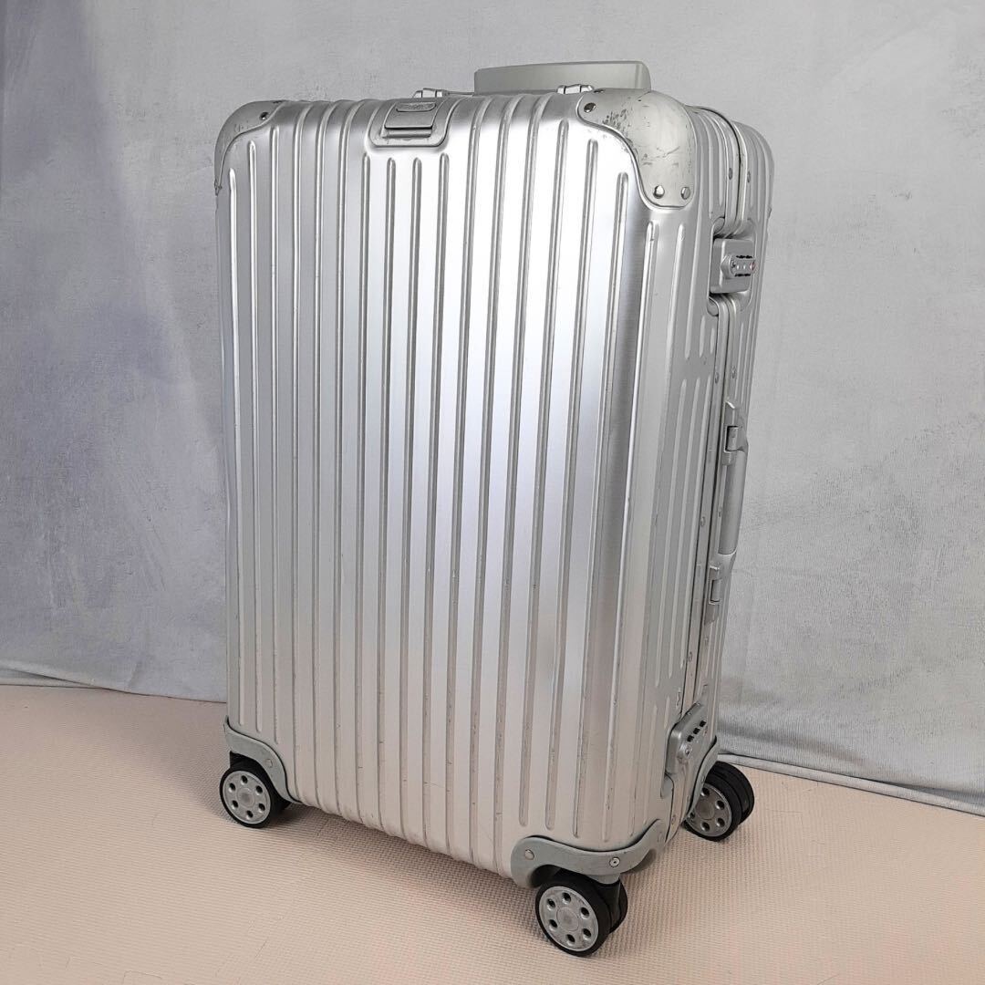 週末限定値下げ‼️廃盤　RIMOWA リモワ トパーズ 98L シルバー正規品 RIMOWA リモワ トパーズ 98L TOPAS 4輪 青ロゴ - スーツケース 932.77