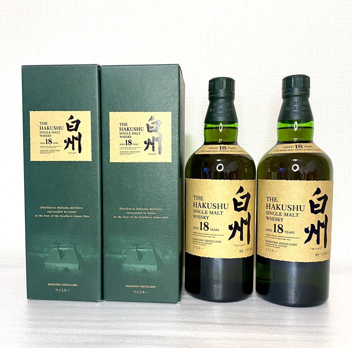 白州18年 サントリーシングルモルトウイスキー 箱付き 700ml 未開栓