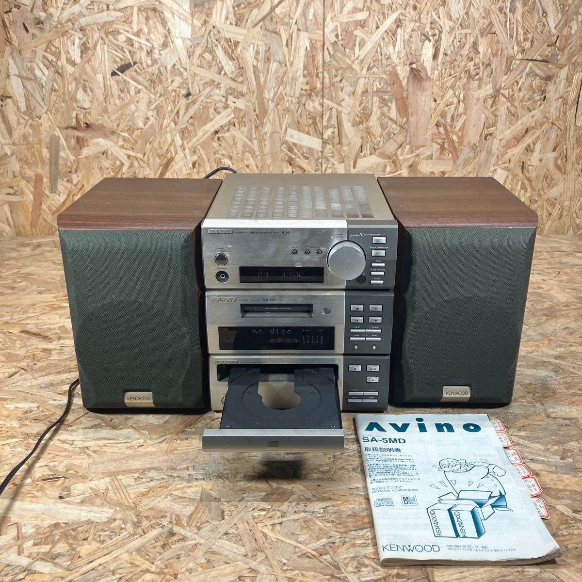 ジャンク】KENWOOD CDレシーバー K-505-N システムコンポ KENWOOD」の