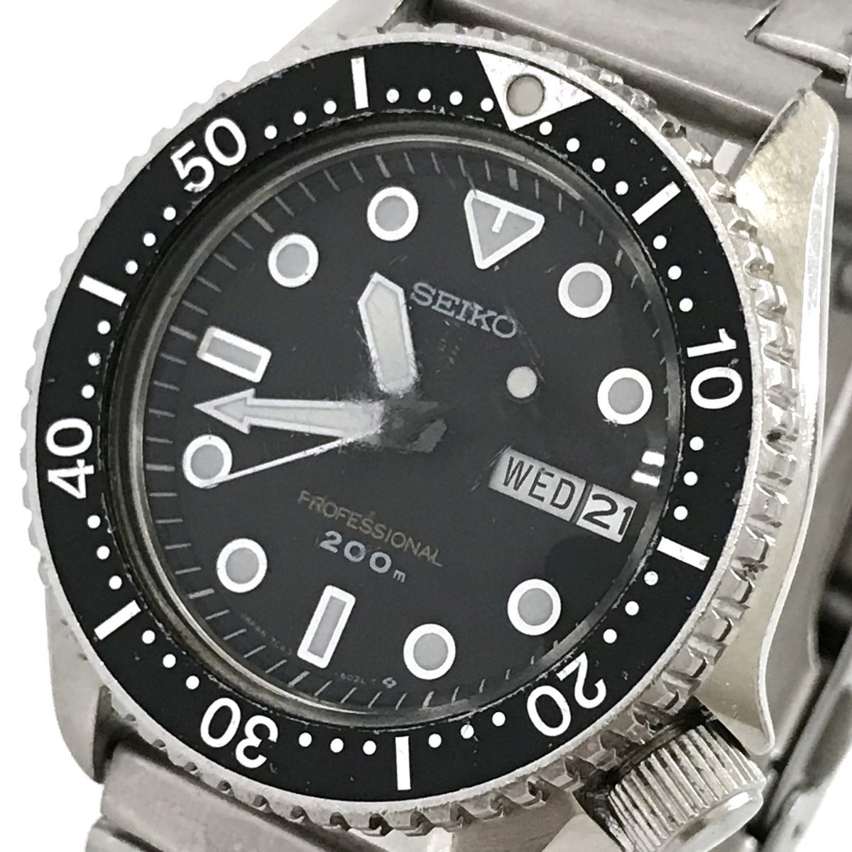 希少 SEIKO 7c43-6010 セイコーダイバー200m電池交換済み 驚きの破格値