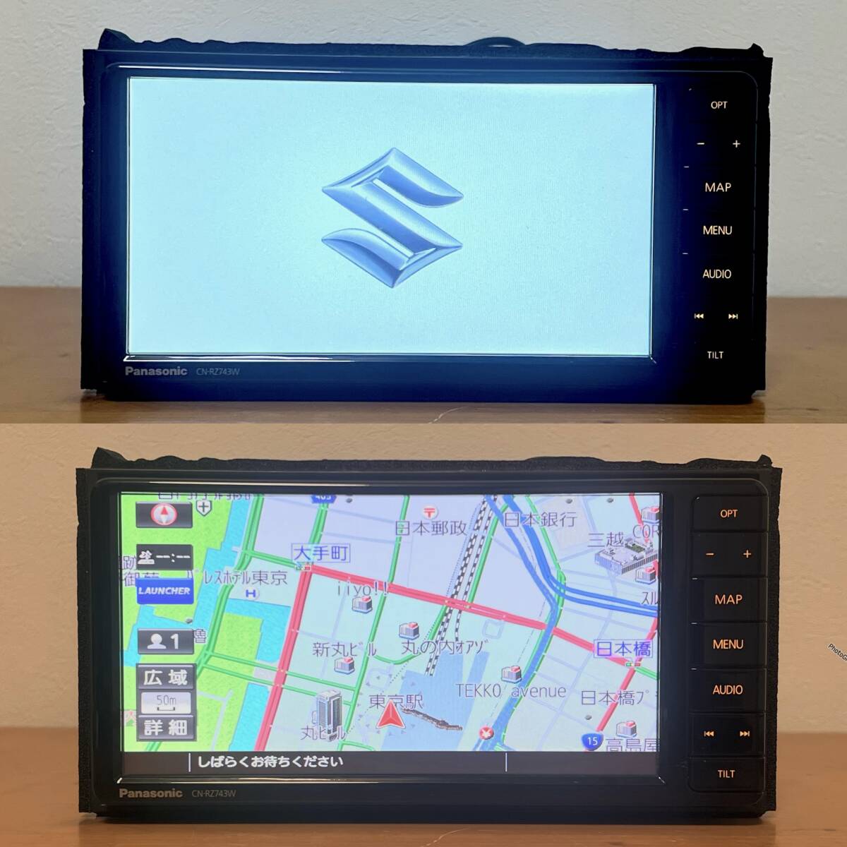 カーナビ CN-RZ743WZA ☆2021年☆スズキ 純正ナビ パナソニック 7インチ ☆CN-RZ743W