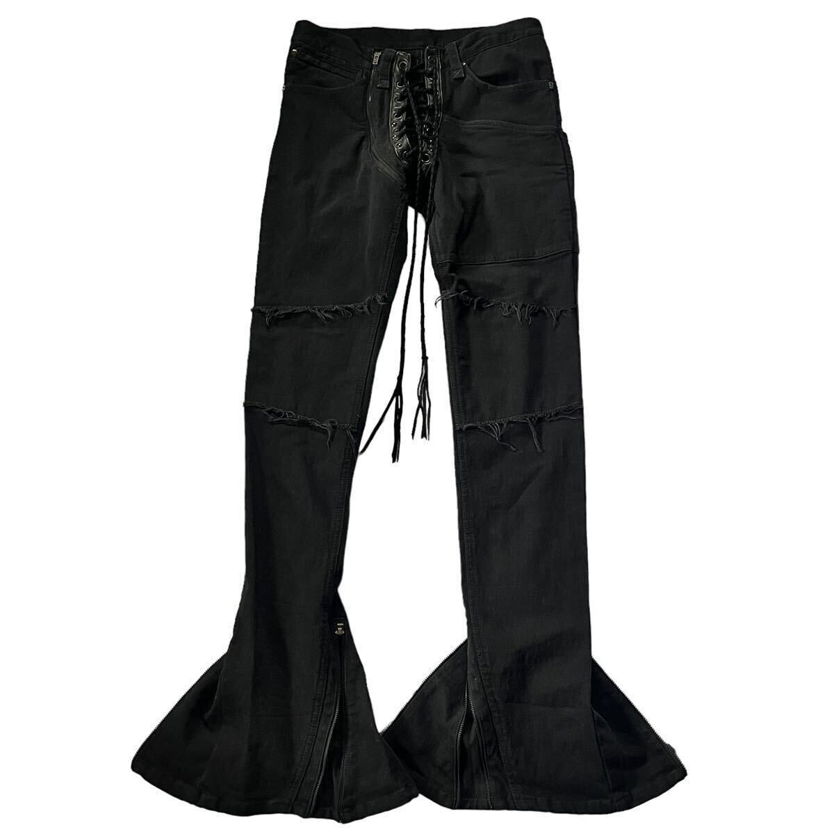 【目立った傷や汚れなし】If Six Was Nine Archive Lace Up Flared Pants イフシックスワズナイン ...