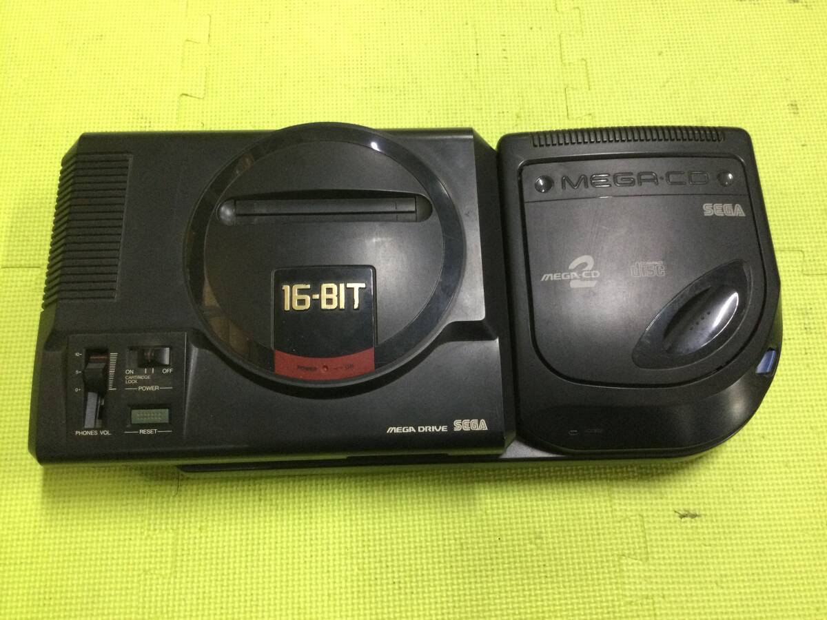 傷や汚れあり】【GN5833/100/0】ジャンク☆SEGA MEGA‐CD2 本体+ MEGA 
