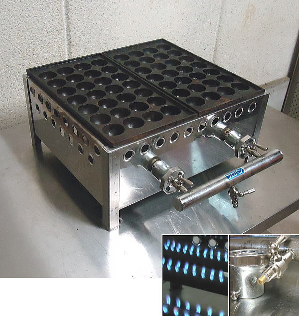 業務用 たこ焼き 72穴 鉄板 プロパンガス 【公式通販】