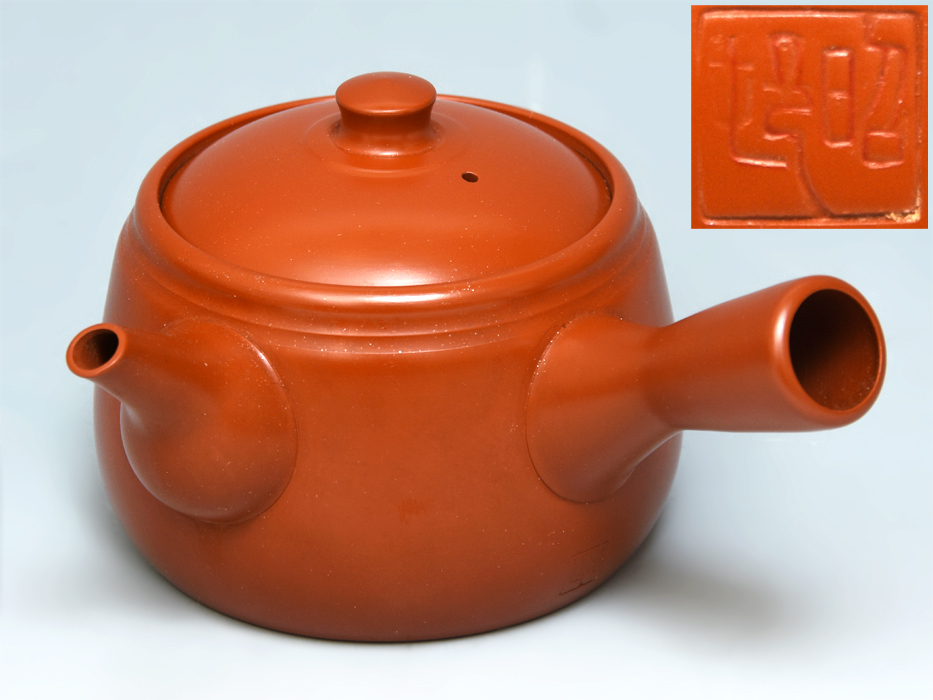 常滑焼 名工 沢田昭邨 窯変 急須 白道刀 横手 細密彫刻 【公式通販】