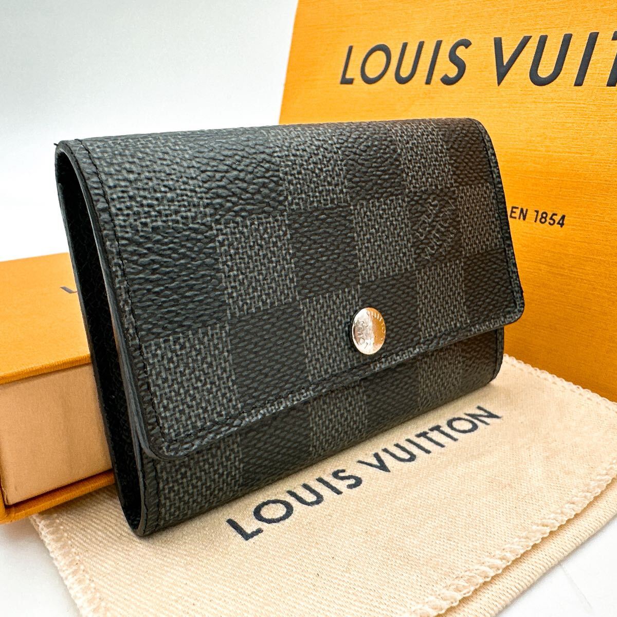 美品 ルイ ヴィトン ダミエ ミュルティクレ6 キーケース レディース N6