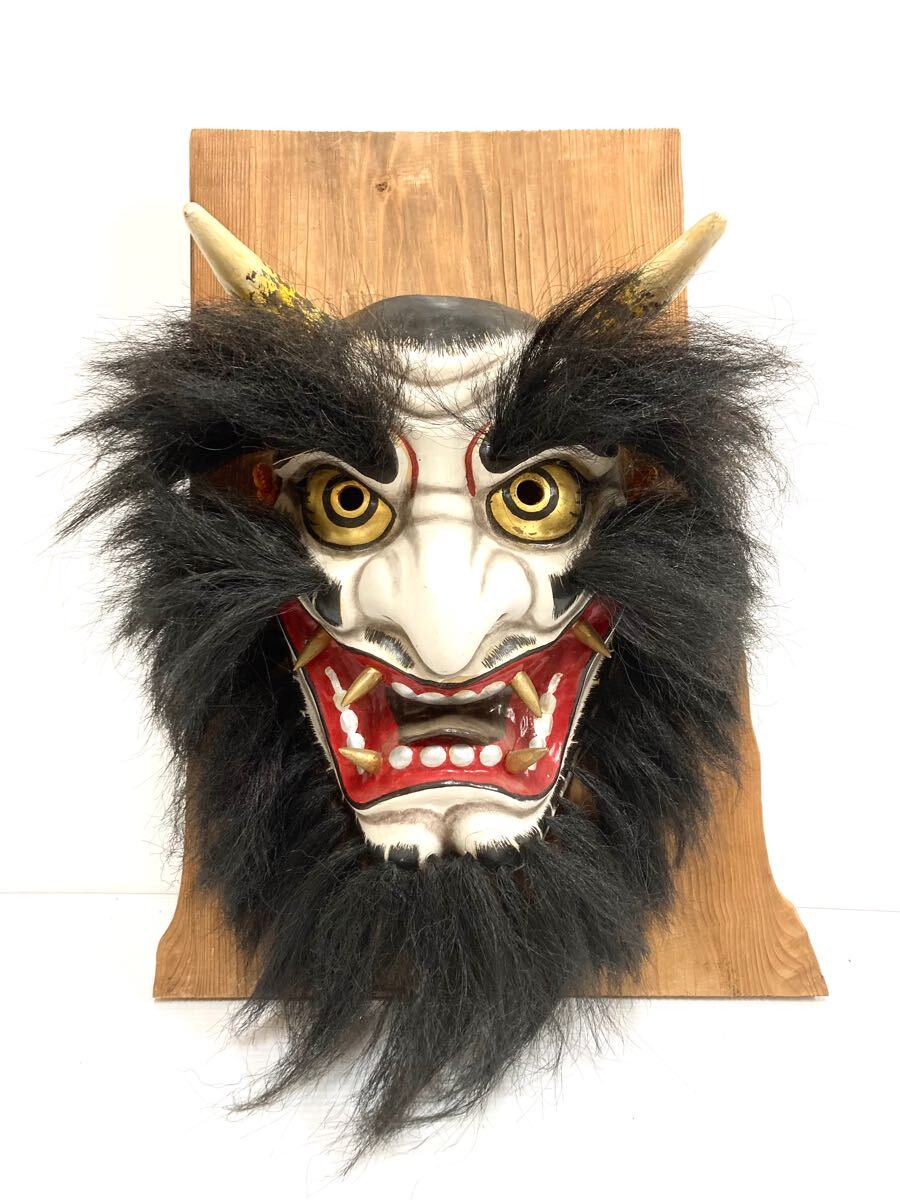 石見神楽面　岩本万吉作　日本伝統　日本舞踊　お面　般若 石見神楽面 岩本万吉作 日本伝統 日本舞踊 お面 般若