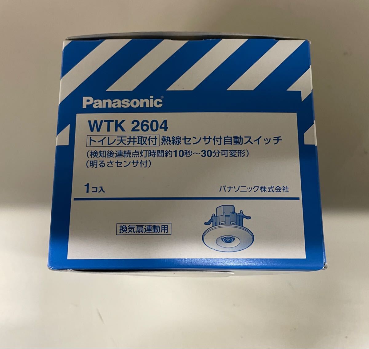 Panasonic WTK 2604 熱線センサ付き自動スイッチ　3個セット Panasonic WTK 2604 熱線センサー付き自動スイッチ 3個セット WTK2604