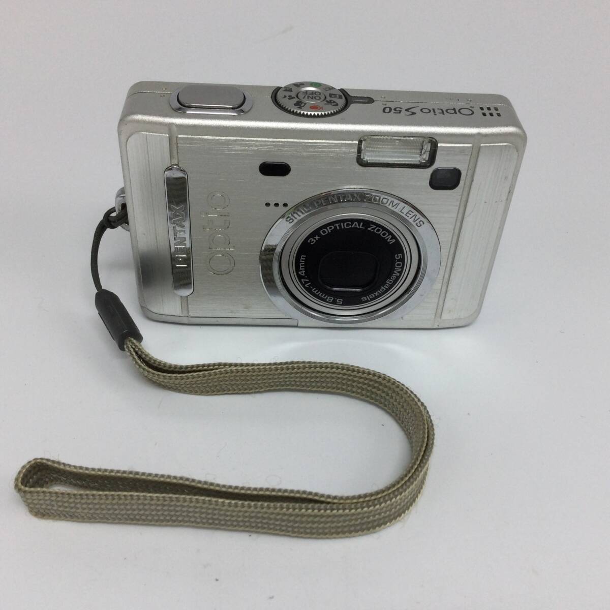 美品】PENTAX OPTIO S50 シルバー 単3電池駆動② ペンタックス optio