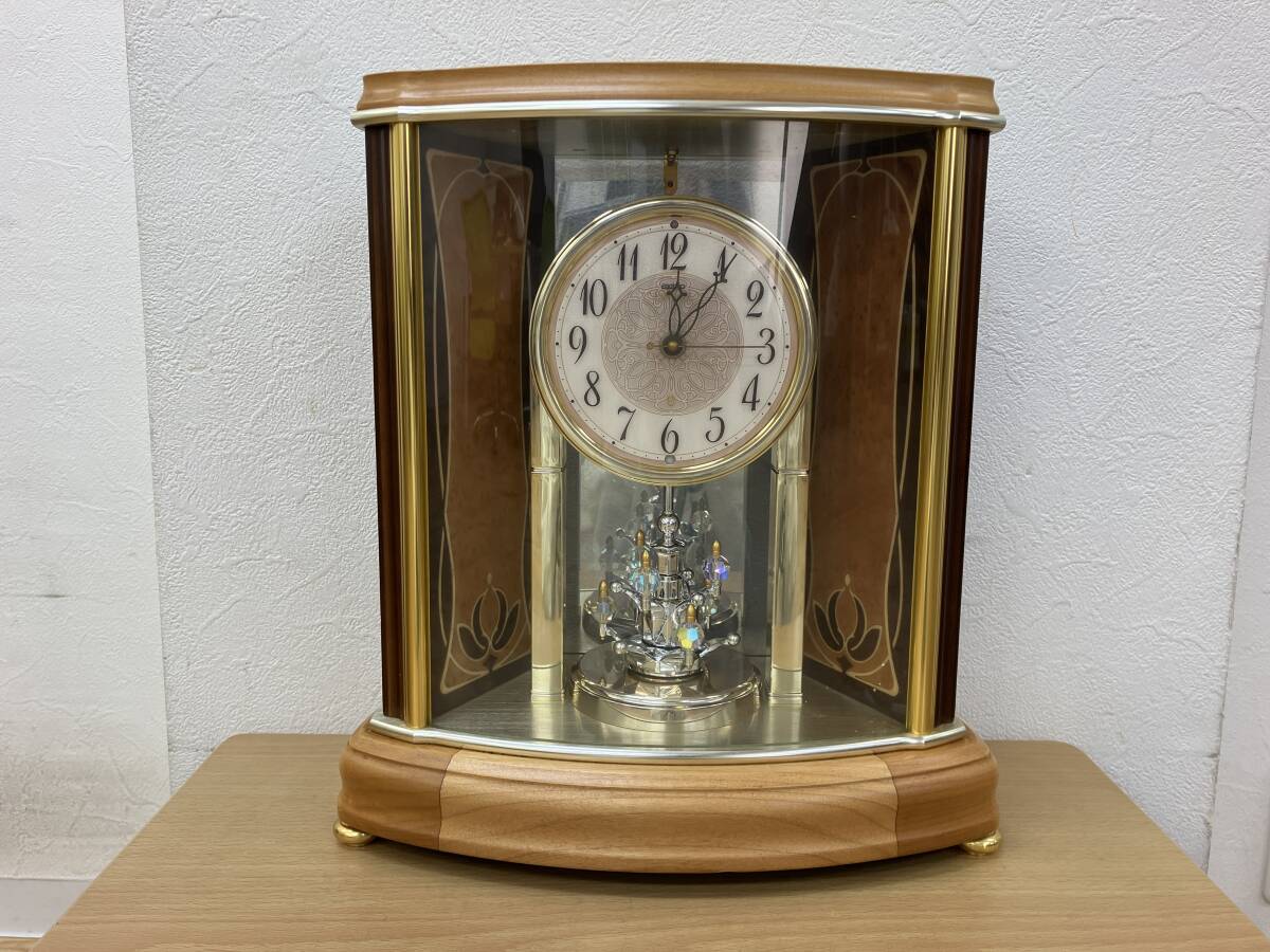 電波時計 セイコーエンブレム HW577B 置時計 即決OK ippin-seiko-clock_hw577b