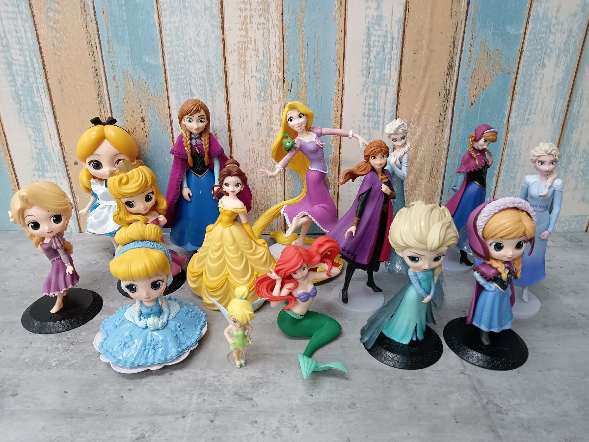 Qposket フィギュアセット シンデレラ アリエル アナラプンツェル Qposket 初期 アリエル アリス ラプンツェル オーロラ姫