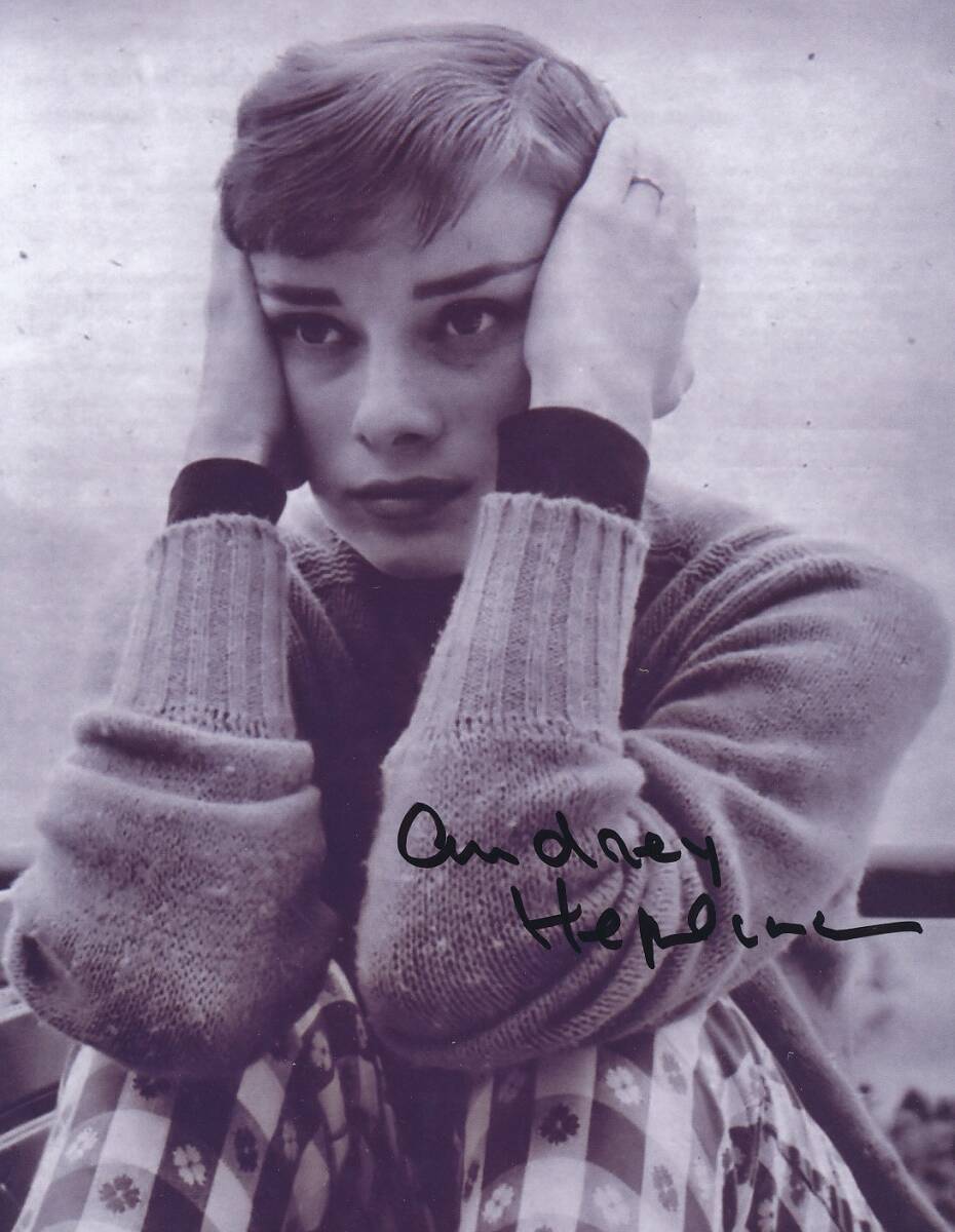 オードリー・ヘップバーン 直筆サイン入り写真 COA証明書付き の落札