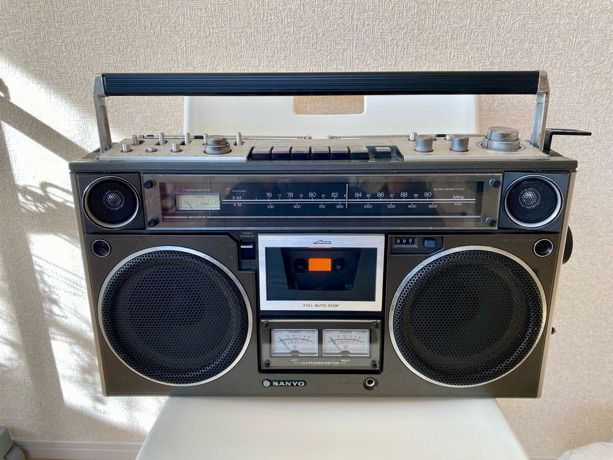 SANYO サンヨー MR-WU4L 小型 Wラジカセ ステレオ ダブル