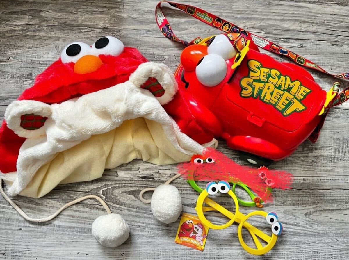 USJ☆ セサミストリート エルモ ポップコーンバケツ クリスマス美品の