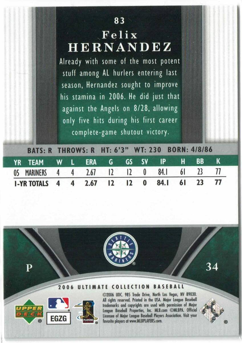 2001 ultimate collection イチロー ルーキーバットカード 未使用に近い】2001 ICHIRO UPPER DECK ultimate collection 実