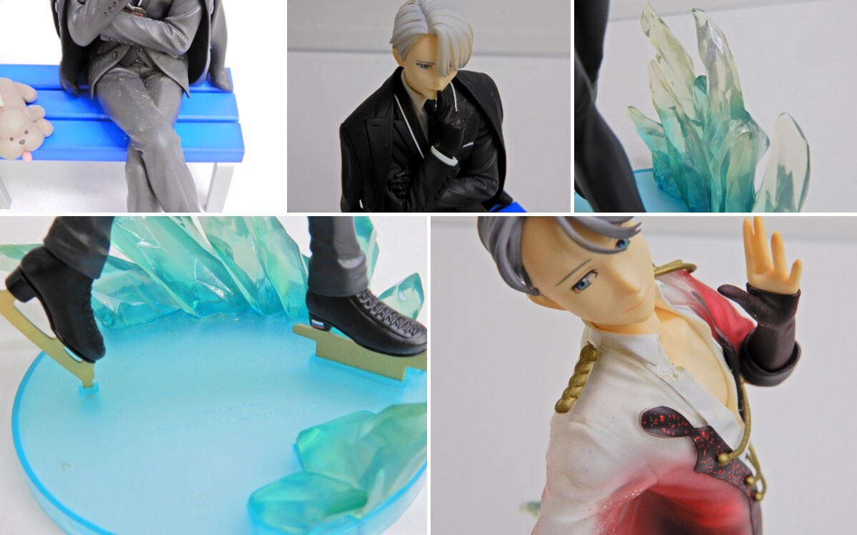 ユーリ!!! on ICE チャコット×MAPPA 缶バッジミラー＆衣装生地巾着 その他雑貨(キャラクター) 勇利＆ヴィクトル(パープル) 缶バッジ