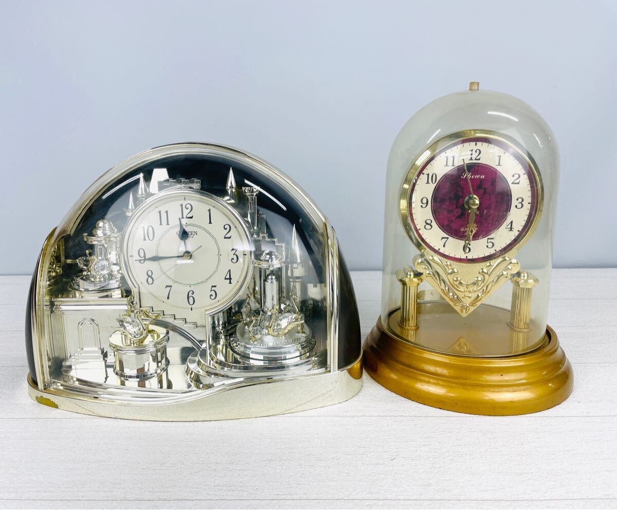 ⑦時計 セット 新品】□1円～!!未使用 動作品 CITIZEN シチズン からくり時計