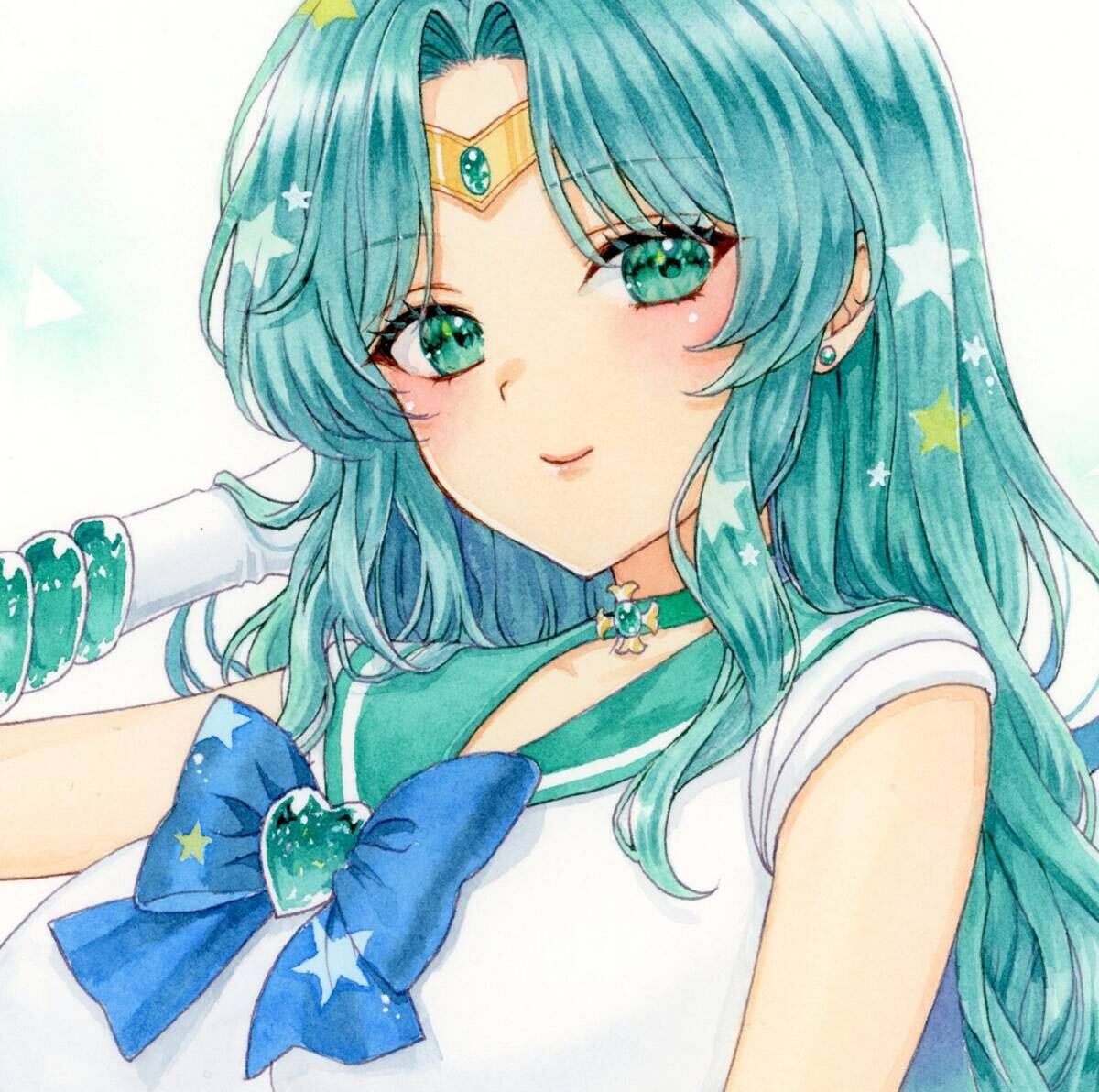 HOT，お得 同人☆手描きイラスト セーラーネプチューン 海王みちる 彼