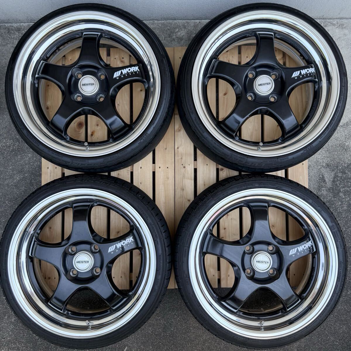 ◯ワーク　WORK マイスター　CR01 16インチ超引っ張りタイヤ8J 2本◯ ◯ワーク WORK マイスター CR01 16インチ超引っ張りタイヤ8J 2本◯ 楽天