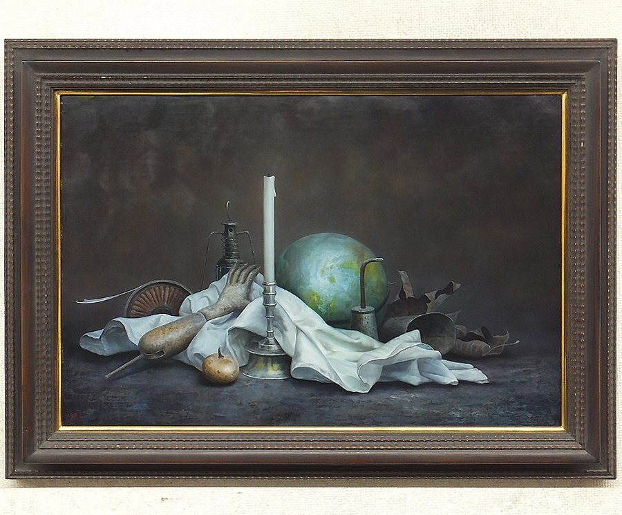 美術品】【GLC】嶋根幸延 「少女裸婦」 油彩12号 スペイン在住