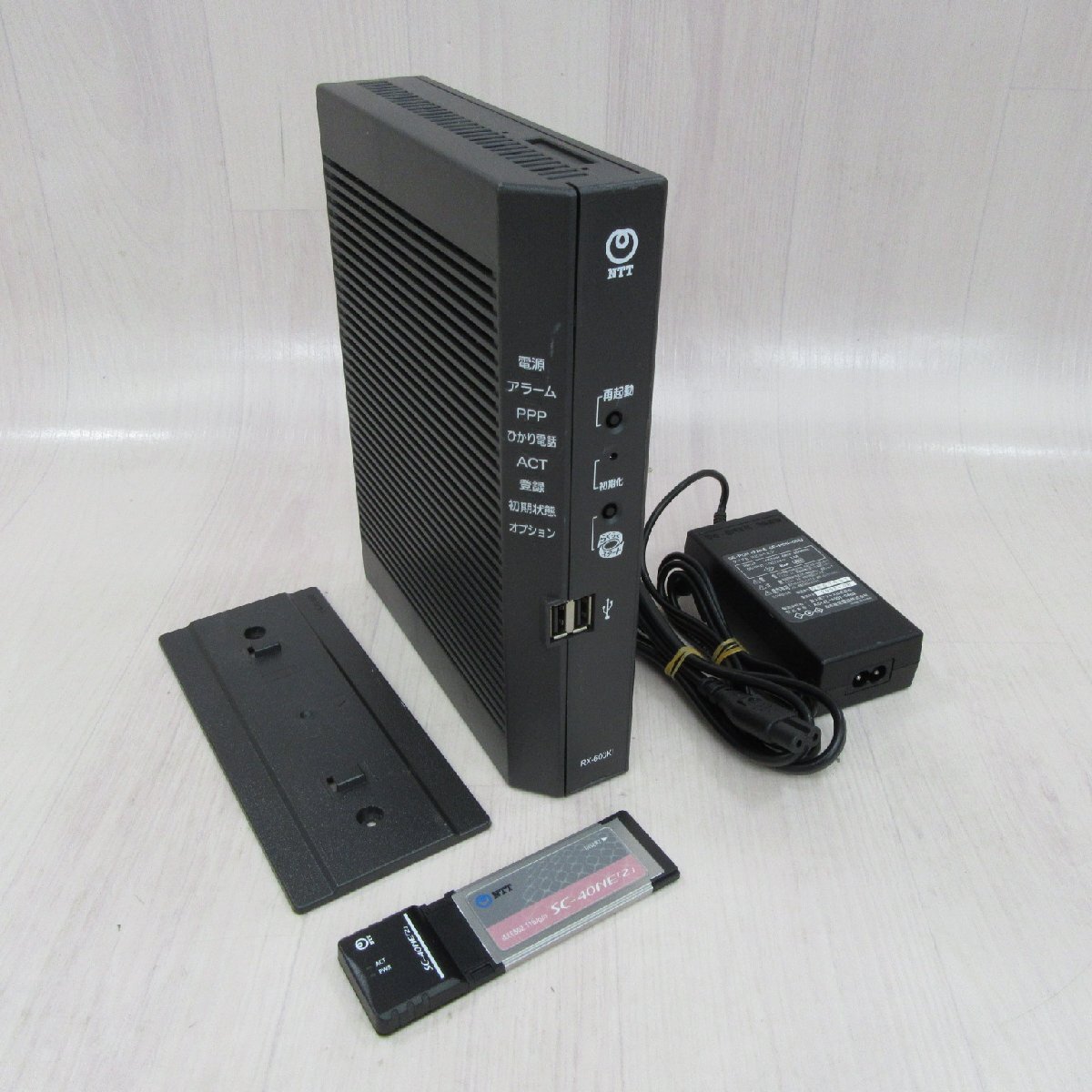 NTT 東日本 ひかり電話ルータ GE-ONU PR-500KI□無線LANカード SC-40NE