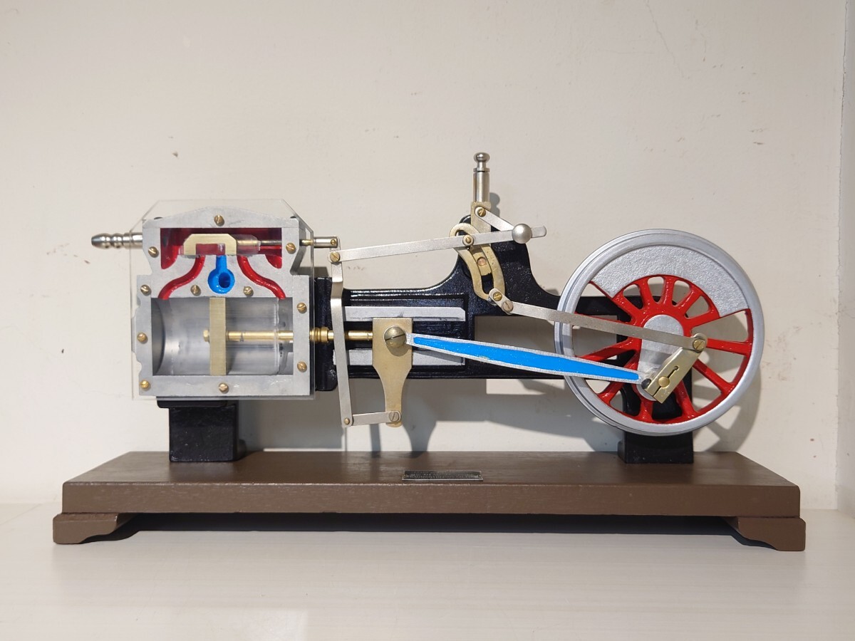 蒸気機関車　弁装置カットモデル　圧縮空気で動きます　前後進とも動作良好　科學共榮社製　ライブスチーム　コレクション放出品　鉄道模型の1番目の画像