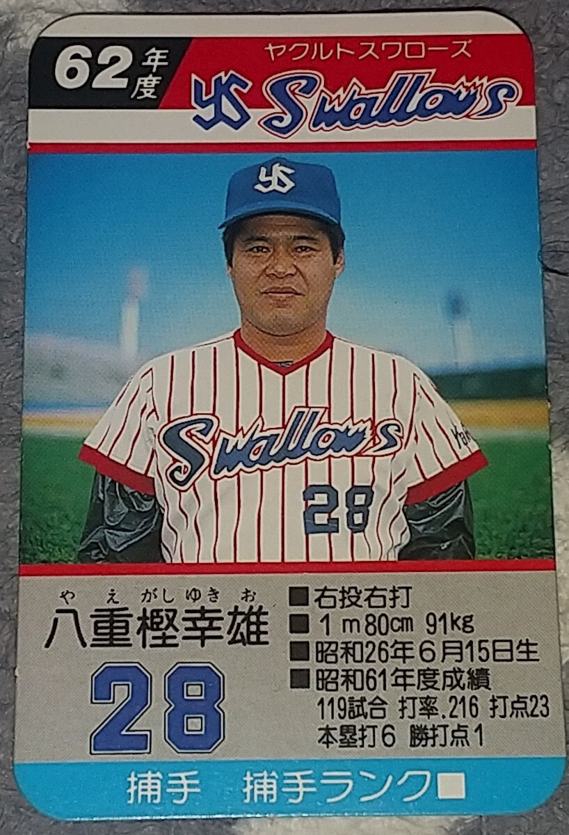 タカラプロ野球カード 61年度ヤクルトスワローズ 八重樫幸雄の落札情報