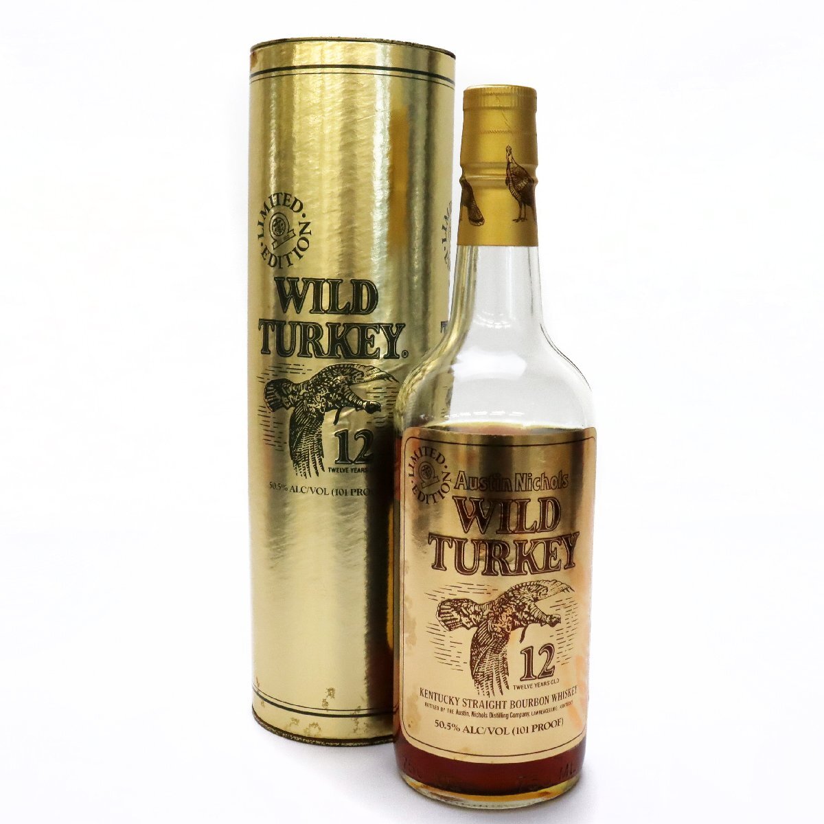 古酒♪WILD TURKEY / ワイルドターキー 金キャップ 黒ラベル 旧ボトル