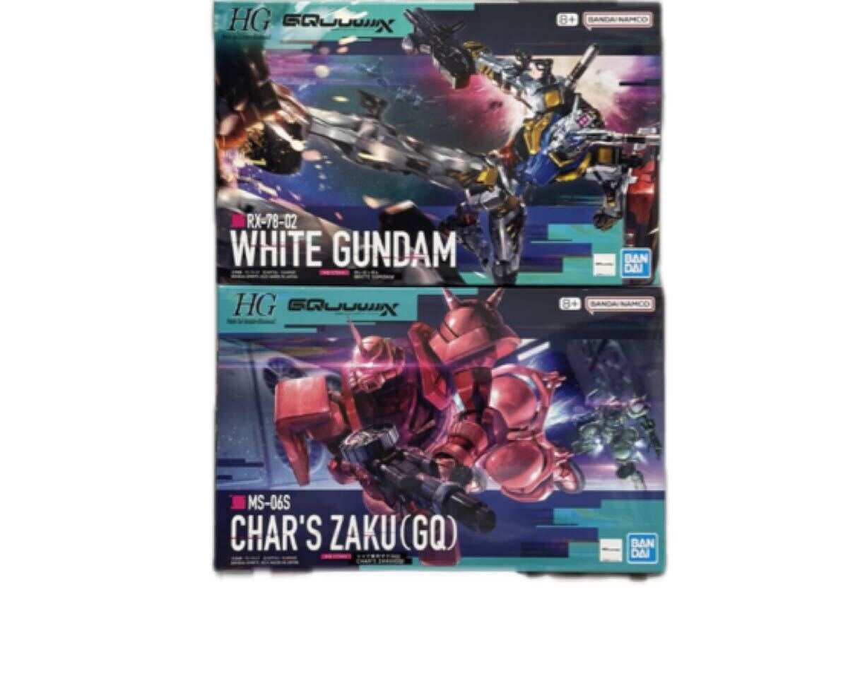 ジークアクス 白いガンダム シャア専用ザク GQuuuuuuX 機動戦士Gundam HG ガンプラ 未組立の1番目の画像