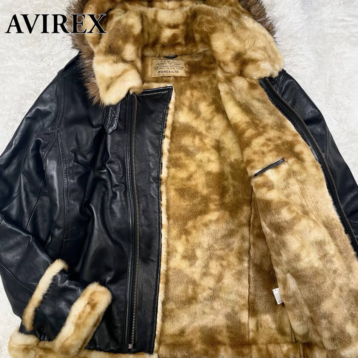 ○超希少！激渋！クロコ型押し◎/希少XXL AVIREX アヴィレックス 
