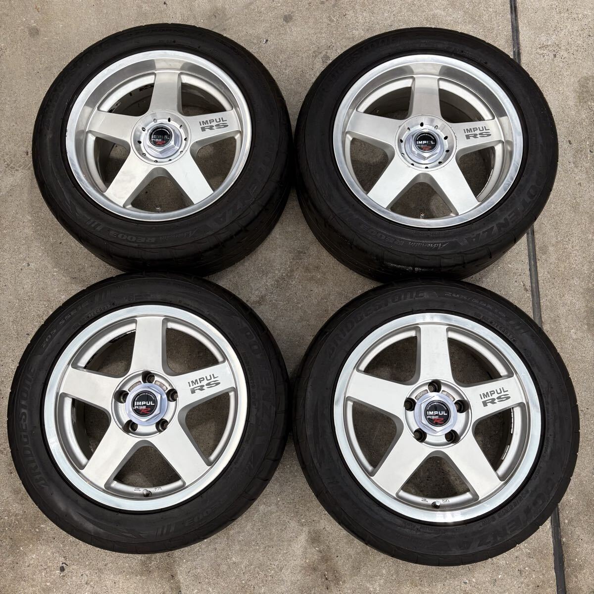 中古】QR861【送料無料16インチ】BBS RG069 R32 GTR☆16×8J 114.3/5H