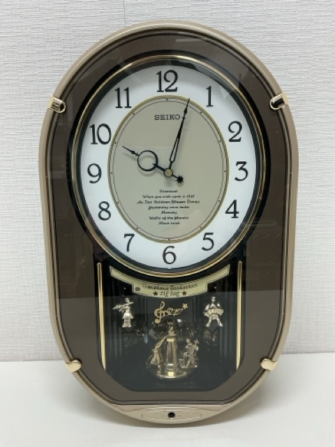 新品】【O-5455】未使用 SEIKO Hi-Fi ZIGZAG AM624G 掛時計 箱付き【千