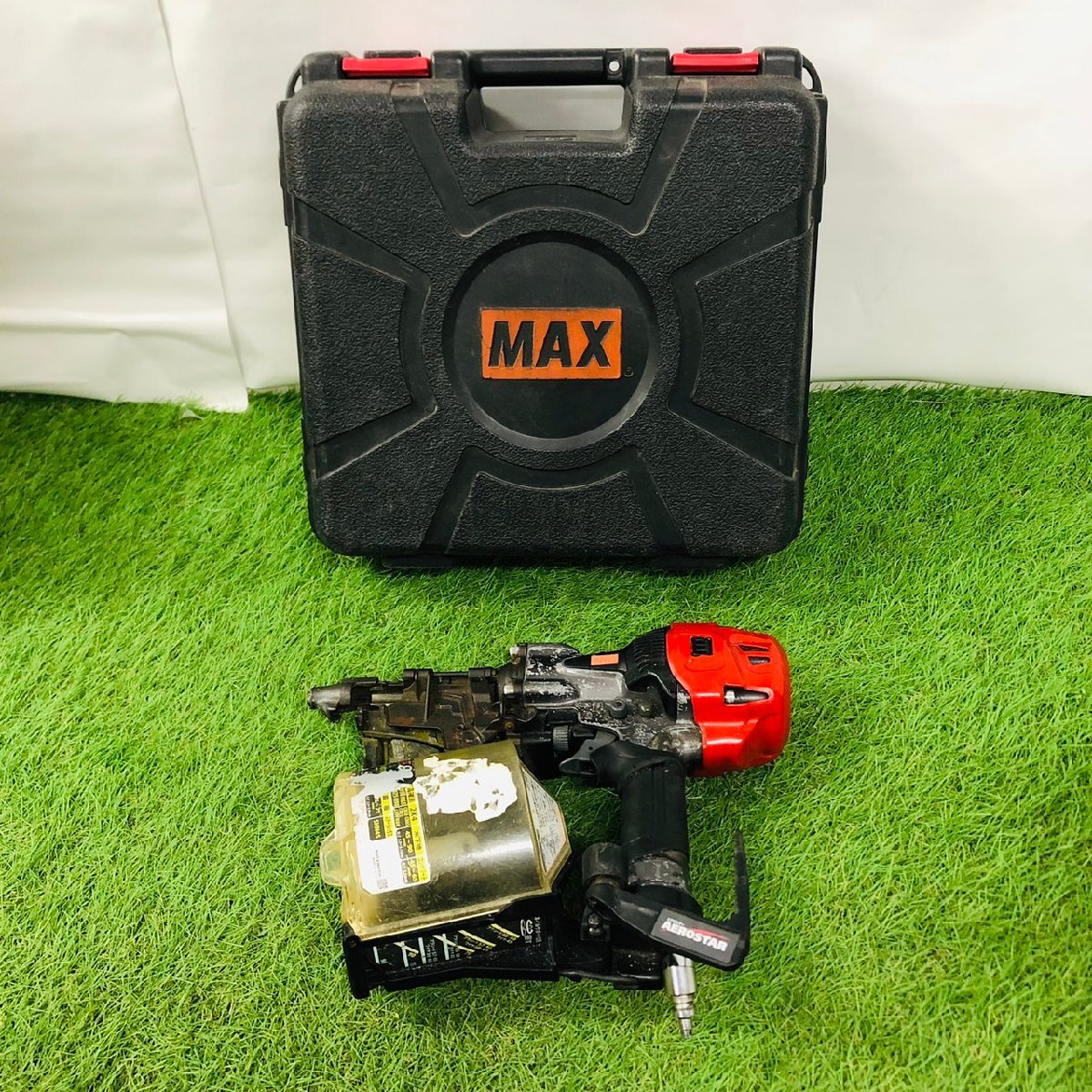 OH済み 高圧コイルネイラ 釘打ち機 MAX HN-65N1 付属品：展開図/取説 