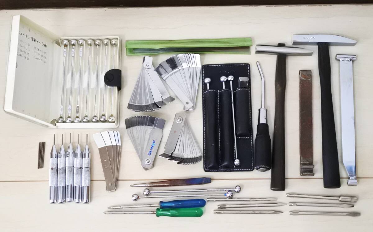 パチンコ 釘調整器具 セット SANKYO 三共 両玉 ゲージ棒 ハンマー 板